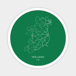 Ireland Road Map Magnet